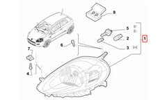 Punto Ön Far Komple Şema