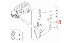 Doblo Silecek Suyu Deposu Şema