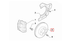 Egea Ön Fren Diski Şema