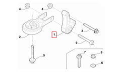 Egea Motor Arka Takozu Bağlantı Ayağı Şema
