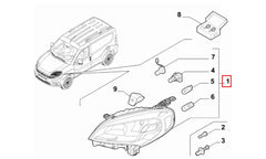 Doblo Ön Far Komple Şema