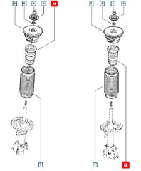 Master Amortisör Süspansiyon Takozu Şema