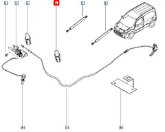 Kangoo Motor Kaputu Destek Takozu Şema
