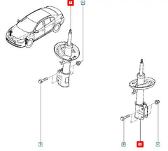 Megane Ön Amortisör Şema