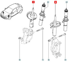 Megane Ön Amortisör Şema