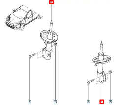 Megane Ön Amortisör Şema