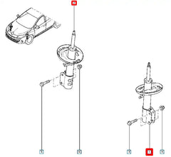 Megane Ön Amortisör Şema