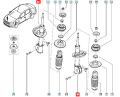 Logan Ön Amortisör Şema