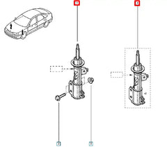 Laguna Ön Amortisör Şema