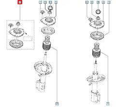 Fluence Amortisör Takozu + Bilyası Takım Şema