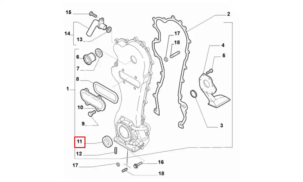 Punto Krank Ön Keçesi Şema