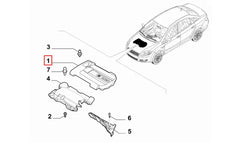 Doblo Motor Üst Koruma Kapağı Şema