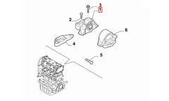 Grande Punto Motor Ön Bağlantı Takozu Şema