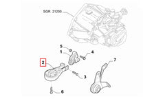 Grande Punto Motor Arka Bağlantı Takozu Şema