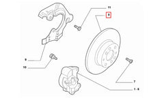 Punto Ön Fren Diski Şema