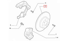 Punto Ön Fren Diski Şema