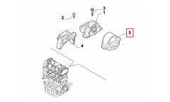 500 Motor Arka Bağlantı Takozu Şema