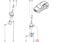 Duster Arka Amortisör Şema