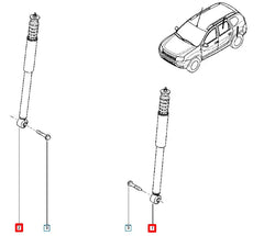 Duster Arka Amortisör Şema