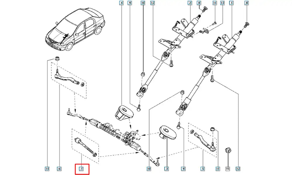 Sandero Rot Kolu Şema Sandero Rot Kolu Şema