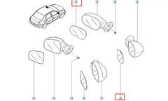 Logan Yan Ayna Camı Şema