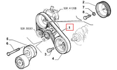 147 Alternatör Kayışı Şema