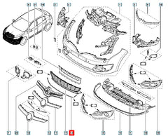 Megane Tampon Izgarası Çıtası Şema