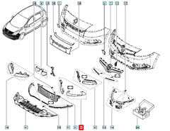 Megane Sis Farı Çerçevesi Şema