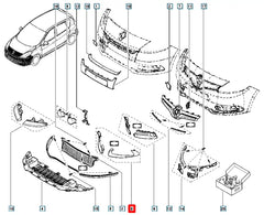 Megane Sis Farı Çerçevesi Şema