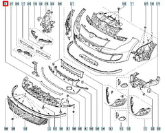 Megane Ön Panjur Çıtası Şema