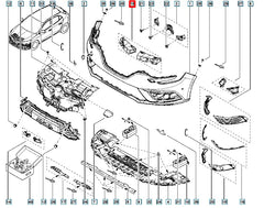Megane Tampon İç Destek Plastiği Şema
