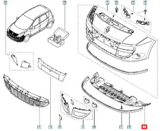 Megane Tampon Alt Muhafazası Şema