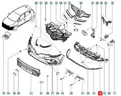 Clio Tampon Alt Muhafazası Şema