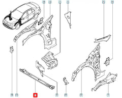 Megane Radyatör Alt Paneli Şema
