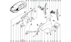 Megane Motor Ön Paneli Ayağı Şema