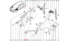 Megane Motor Ön Paneli Ayağı Şema