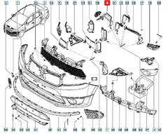 Sandero Tampon Hava Yönlendirici Plastiği Şema