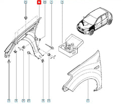 Sandero Çamurluk Şema