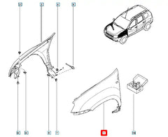 Duster Çamurluk Şema