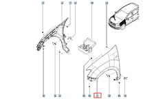 Sandero Çamurluk Şema