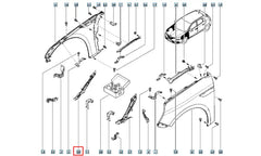 Megane Tampon Çamurluk Arası Montaj Sacı Şema