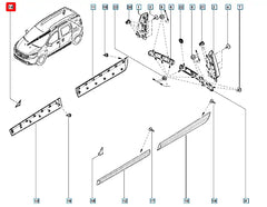 Lodgy Kapı Ayna Köşe Plastiği Şema