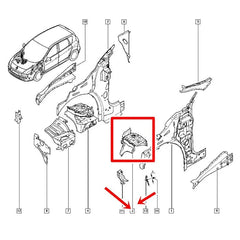 Megane Ön Amortisör Kulesi Sol 2010-2015 Orjinal