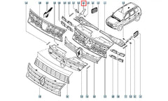 Duster Ön Cam Izgara Ucu Şema