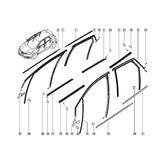 Clio Kapı Cam Fitili Klipsi 2013-2018 Orjinal