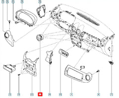 Logan Kalorifer Havalandırma Izgarası Şema