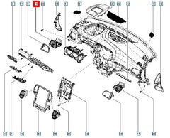 Megane Kalorifer Havalandırma Izgarası Şema
