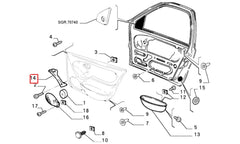 Siena Kapı İç Çekme Kolu Şema