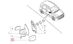 Panda Yan Ayna Kapağı Şema