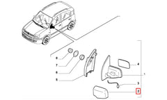 Panda Yan Ayna Kapağı Şema